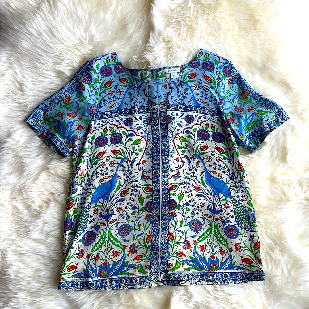 NWOT 100% Silk talavera blouse from  Sundance